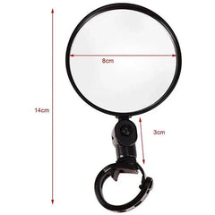 1/2PC Bike Mirror 360 Degree Adjustable Rotatable Handlebar Mirror Wide Bycicle Accessories Cycling Rear View Mirror Accesorios - Pogo Cycles