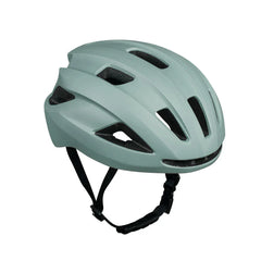 Mint green - FIIDO helmet with black straps on a white background