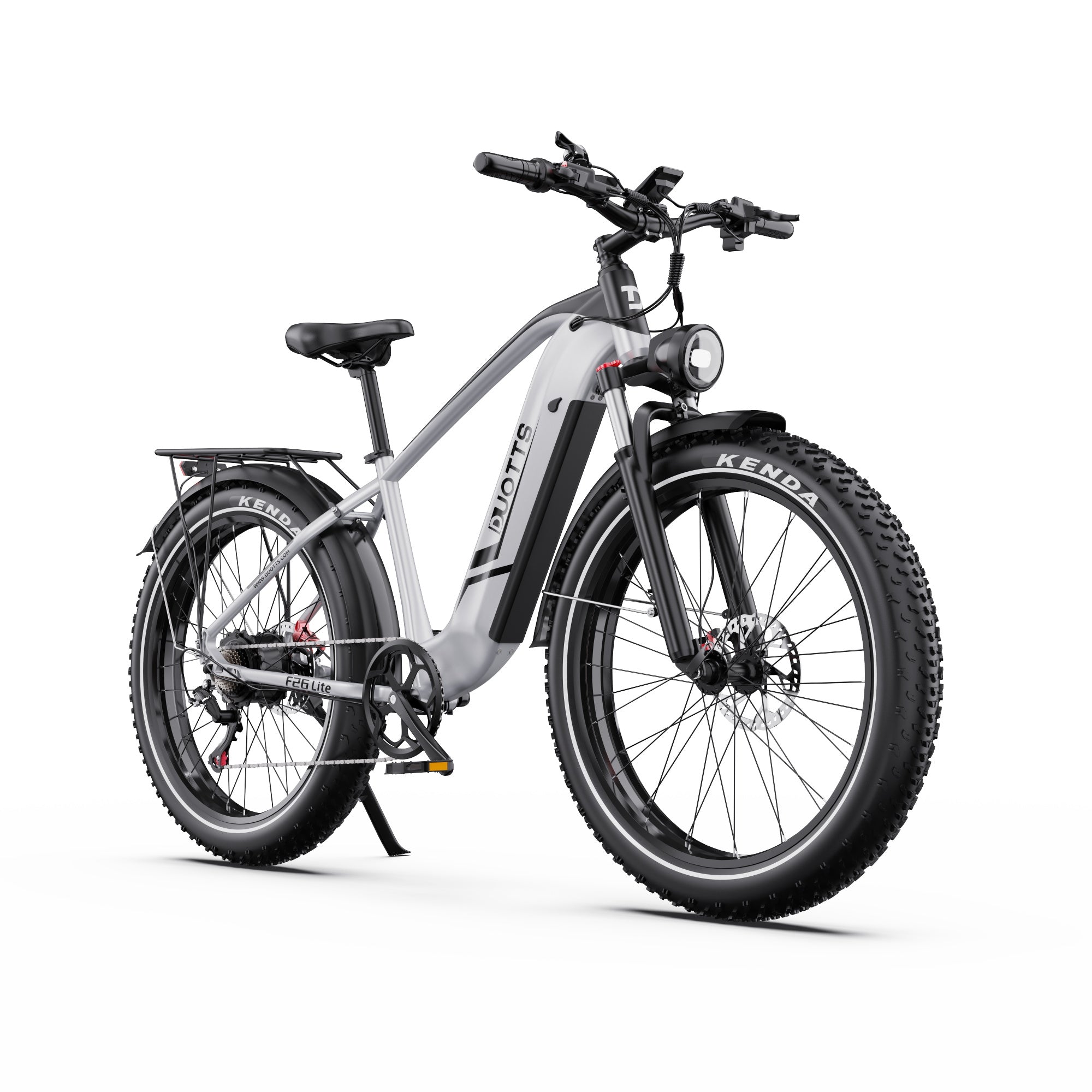 DUOTTS F26 Lite Electric Cycle with Kenda tires on a white background