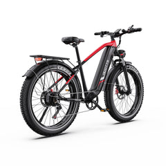DUOTTS F26 Lite Electric Bike with black frame and red accents on a white background - Pogo Cycles, Ireland