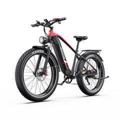DUOTTS F26 Lite Electric Bike with black and red design on a white background - Pogo Cycles