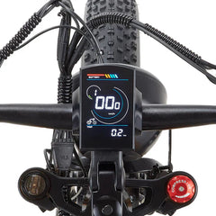 BURCHDA HC26 Dual Motor Electric Bike - Pogo Cycles - display view in white background