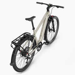 White Fiido Nomads electric bicycle with black components on a white background