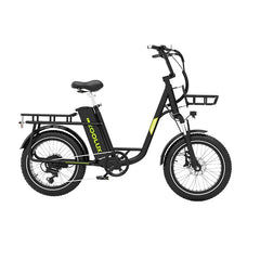 KOOLUX X7 Cargo Electric Bike in black with a visible brand logo on a white background
