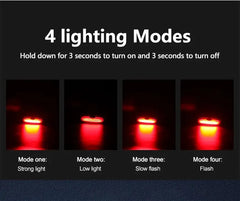 T6 Bike Front Light Waterproof 120 Lumens LED Bicycle Rear Light Ultra Bright Cycling Safety MTB Bike Lamp