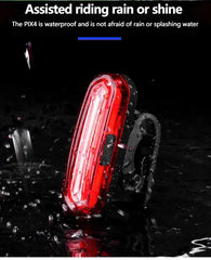 T6 Bike Front Light Waterproof 120 Lumens LED Bicycle Rear Light Ultra Bright Cycling Safety MTB Bike Lamp