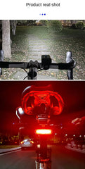 T6 Bike Front Light Waterproof 120 Lumens LED Bicycle Rear Light Ultra Bright Cycling Safety MTB Bike Lamp