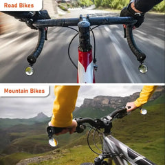 Bicycle 1PC Rear View Convex Mirror Handlebar Drop Bar Mount Acrylic Lens Back Sight Reflector Light Weight