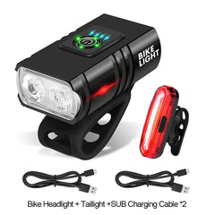 T6 Bike Front Light Waterproof 120 Lumens LED Bicycle Rear Light Ultra Bright Cycling Safety MTB Bike Lamp