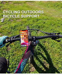 Aluminum Alloy Bike Phone Holder Anti-slip Bracket Metal Motorcycle GPS Clip Universal Cycle Bicycle Phone Stand