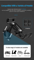 Aluminum Alloy Bike Phone Holder Anti-slip Bracket Metal Motorcycle GPS Clip Universal Cycle Bicycle Phone Stand