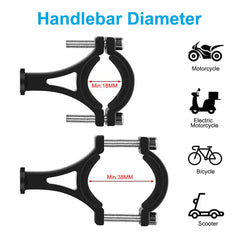 Aluminum Alloy Bike Phone Holder Anti-slip Bracket Metal Motorcycle GPS Clip Universal Cycle Bicycle Phone Stand
