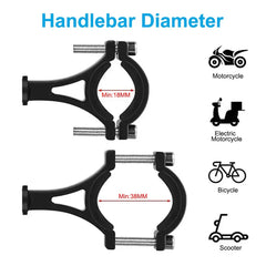 Aluminum Alloy Bike Phone Holder Anti-slip Bracket Metal Motorcycle GPS Clip Universal Cycle Bicycle Phone Stand