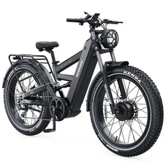 TESWAY X9 Ultra Dual Motor Electric Bike in black with visible branding on a white background