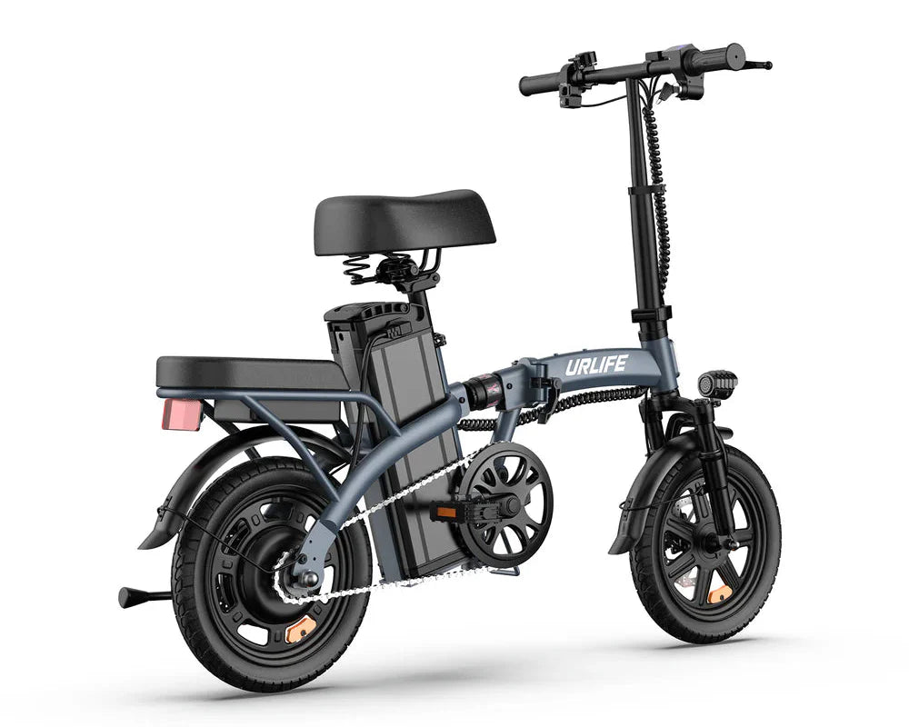 URLIFE F1L Compact Folding Electric Bike on a white background - Pogo Cycles, Ireland