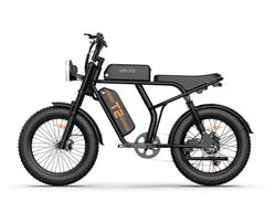 Black URLIFE T2 Off Road Electric Bike with visible branding on a white background