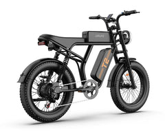 Black URLIFE T2 Off Road Electric Bike with 'UrLife' branding on a white background