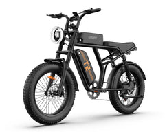 Black URLIFE T2 Off Road Electric Motorcycle with visible branding on a white background