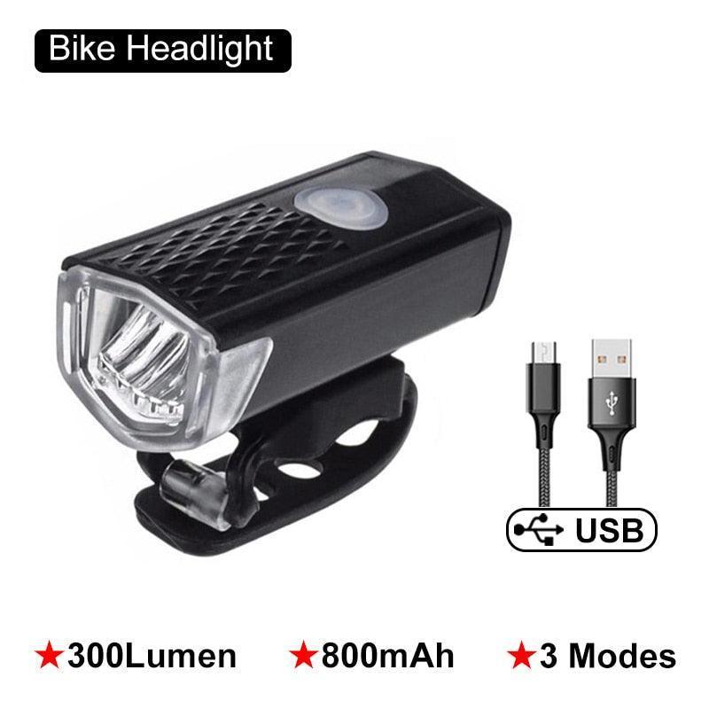 Bicycle Light LED USB Rechargeable-Headlight - Pogo Cycles