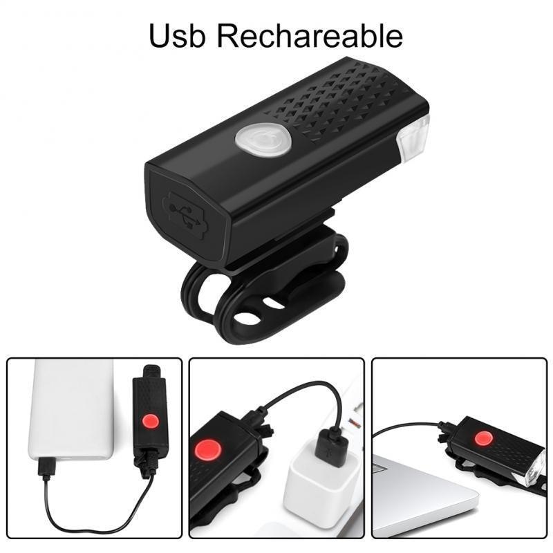 Bicycle Light LED USB Rechargeable-Headlight - Pogo Cycles