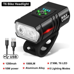 3T6 LED Bicycle Light Front 4800mAh USB Rechargeable - Pogo Cycles