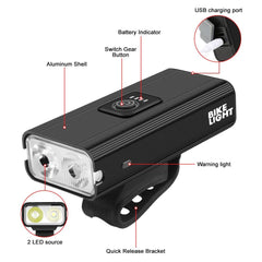 3T6 LED Bicycle Light Front 4800mAh USB Rechargeable - Pogo Cycles