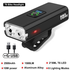 3T6 LED Bicycle Light Front 4800mAh USB Rechargeable - Pogo Cycles