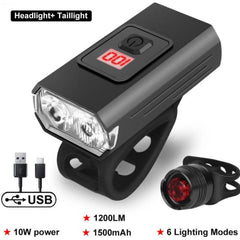 3T6 LED Bicycle Light Front 4800mAh USB Rechargeable - Pogo Cycles
