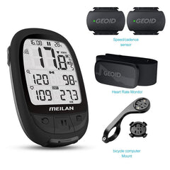 MEILAN Oval M2 Bike GPS Navigation ANT+ Cycling Computer Support Connect With Cadence Heart Rate Female Male Round Shape Meter - Pogo Cycles
