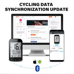 CYCPLUS M1 Cycling GPS Bicycle Speedometer Bike Computer Bluetooth 4.0 ANT+ IPX6 Odometer Bike Accessories - Pogo Cycles