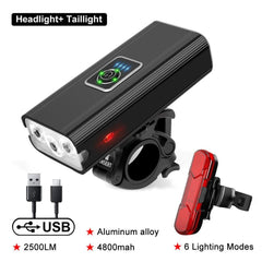 3T6 LED Bicycle Light Front 4800mAh USB Rechargeable - Pogo Cycles