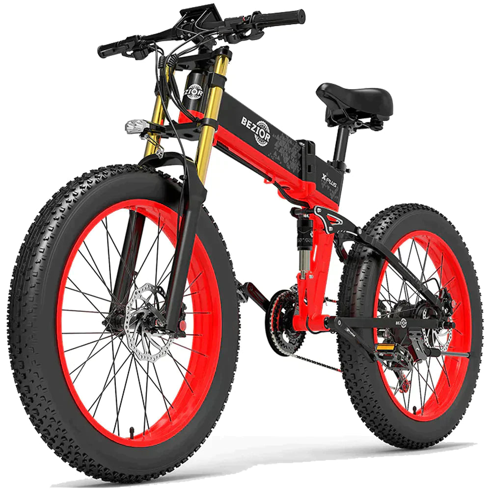 Bezior X Plus Electric Mountain Folding Bike - Pogo Cycles available in cycle to work