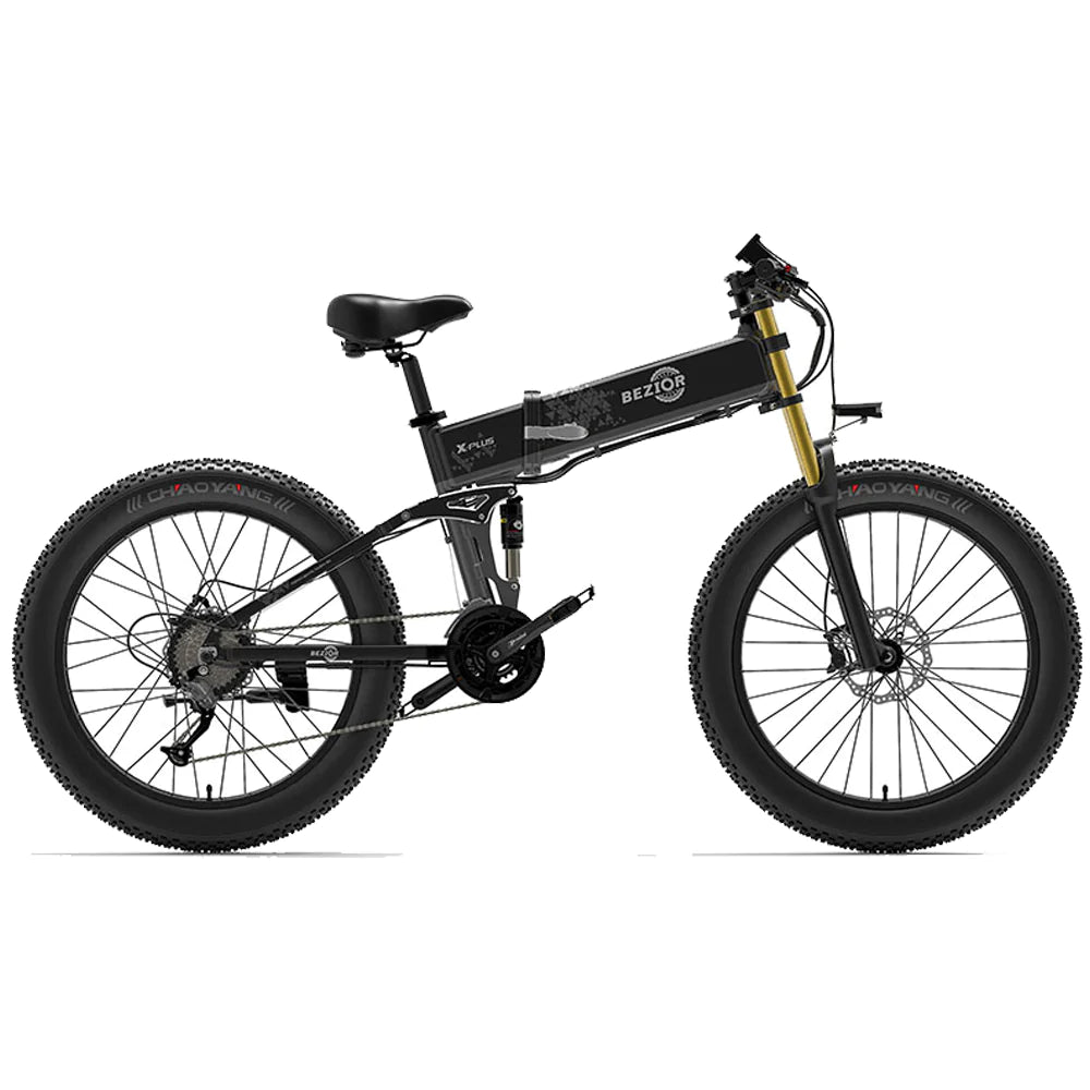 Bezior X Plus Electric Mountain Folding Bike - Pogo Cycles available in cycle to work
