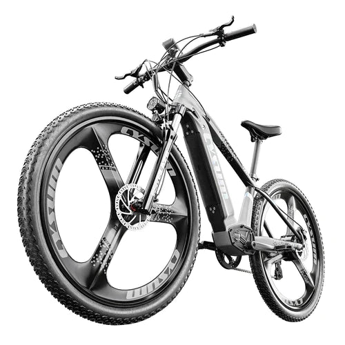 CYSUM CM520 Electric Mountain Bike - Gray - Pogo Cycles available in cycle to work