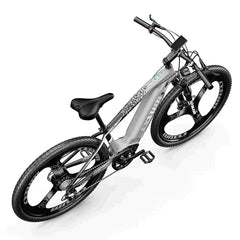 CYSUM CM520 Electric Mountain Bike - Gray - Pogo Cycles available in cycle to work
