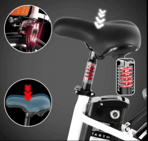 DYU C6 Upgraded Electric Bike - Pogo Cycles available in cycle to work