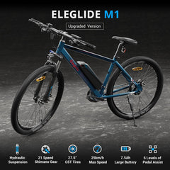 Eleglide M1 Upgraded Electric Bike - Pogo Cycles available in cycle to work