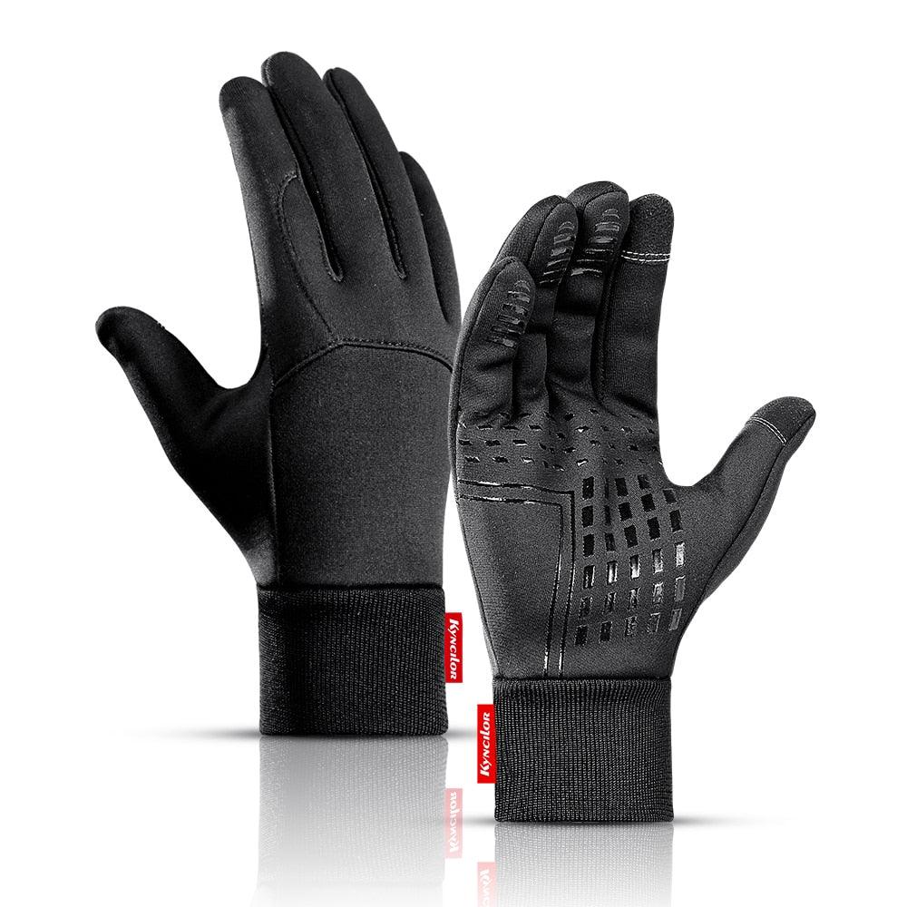 Mens Waterproof Winter Gloves for Bike & Bicycle - Thermal Fleece + Cold Wind Waterproof - Pogo Cycles available in cycle to work
