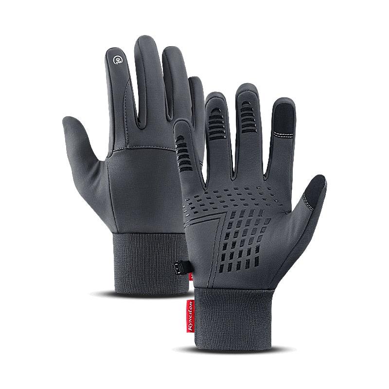 Mens Waterproof Winter Gloves for Bike & Bicycle - Thermal Fleece + Cold Wind Waterproof - Pogo Cycles available in cycle to work