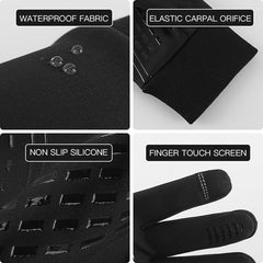 Mens Waterproof Winter Gloves for Bike & Bicycle - Thermal Fleece + Cold Wind Waterproof - Pogo Cycles available in cycle to work