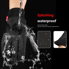 Mens Waterproof Winter Gloves for Bike & Bicycle - Thermal Fleece + Cold Wind Waterproof - Pogo Cycles available in cycle to work