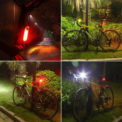 Bicycle Rear Lights USB Rechargeable Bike Tail Light Cycling Taillights Flashing 4 Modes for Night Riding Bike Light Back Lamp