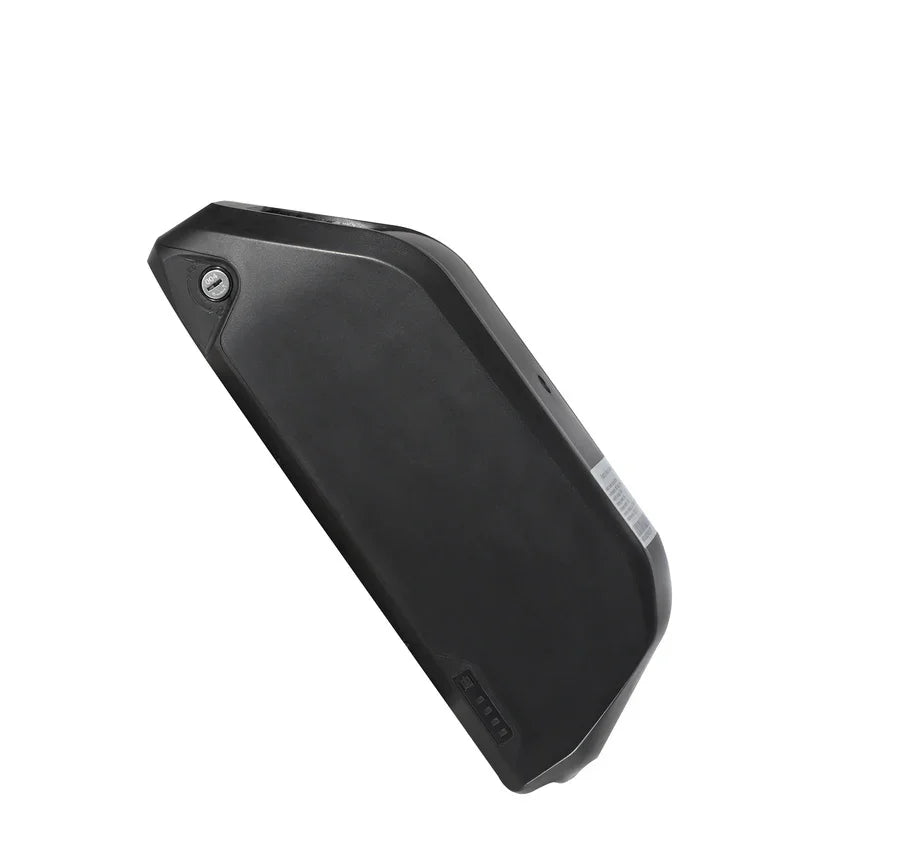 Black phone case with brand logo on a white background