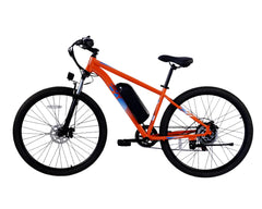 Orange PVY M29 Commuter Electric  bicycle on a white background