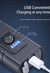 BK02 Bike Light Rechargeable T6 LED Bicycle Lights 6 Modes MTB Flashlight Bicycle Headlight for Cycling Bicycle Front Lamp