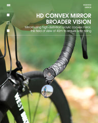 WEST BIKING Bicycle Rearview Mirror Universal Adjustable Convex Mirrors Rotate Handlebar End Mirror MTB Road Bike Accessories