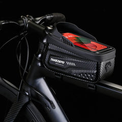 NEWBOLER Bicycle Bag Waterproof Touch Screen Cycling Bag Top Front Tube Frame MTB Road Bike Bag 6.9 Phone Case Bike Accessories