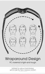 SCVCN Cycling Sunglasses Photochromic Glasses for Men Sun Mountain Bike Road Bicycle Eyewear Cycle Goggles Sports UV400 MTB