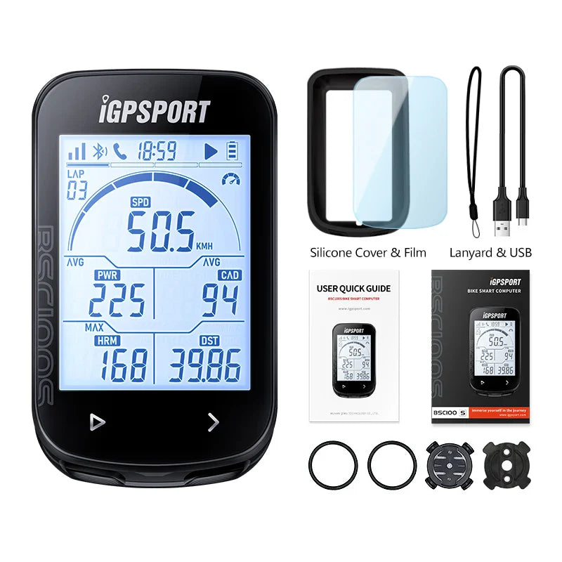 iGPSPORT BSC100S GPS Odometer Cycling Bike Computer Sensors Cycl Speedomet Riding Cycling Speedometer 2.6‘’ large screen