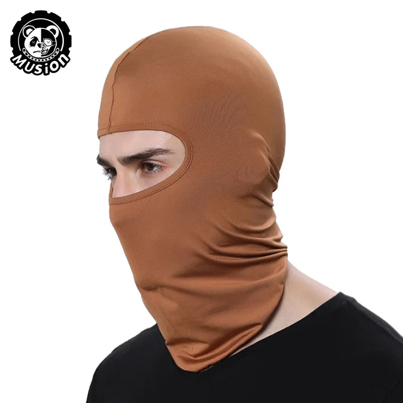 Musion Motorcycle Balaclava Sun Protection Full Face Mask Breathable Mesh Airsoft Mask Balaclava Bicycle Cycling Head Cover Unde